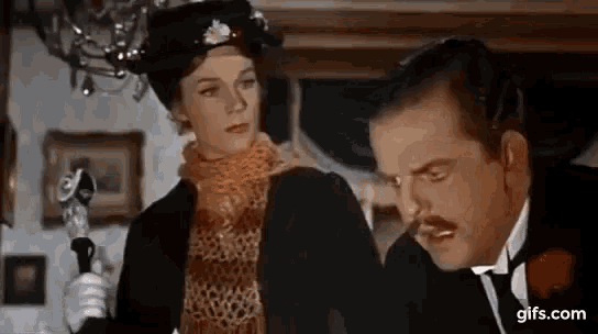 mary poppins scowl gif