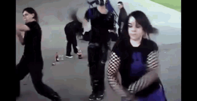 cyber goth dance party