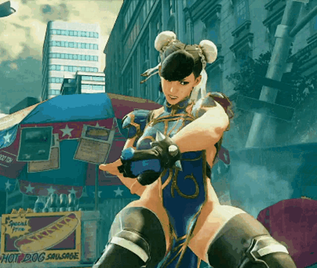 Chun Li Street Fighter V GIF - ChunLi StreetFighterV AkimanCostume ...
