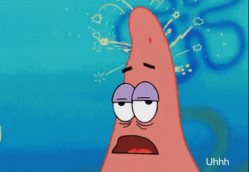 Uhh Patrick Star GIF - Uhh PatrickStar BrainMalfunction GIFs