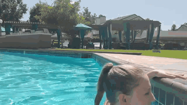 bikini swimming pool oops