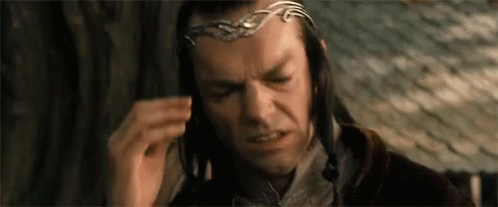 Image result for elrond facepalm gif