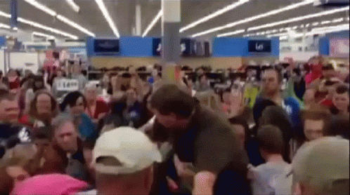 Black Friday Crowd GIF - Blackfriday Sale Chaos - Discover & Share GIFs