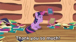 Image result for mlp thank you gif