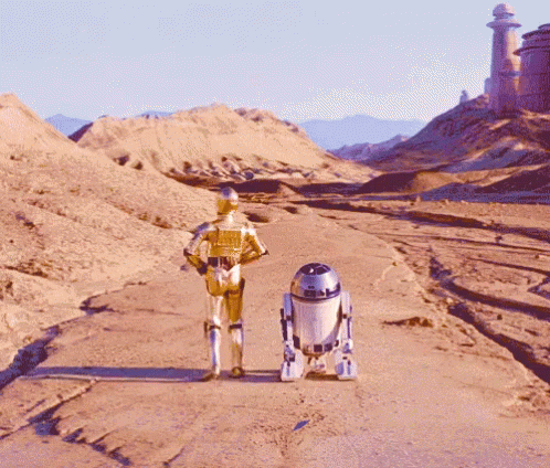 Rollin With The Homies GIF - StarWars R2D2 C3PO - Discover & Share GIFs