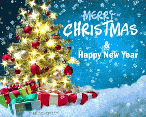 Merry Christmas Christmas Tree GIF - MerryChristmas ChristmasTree Gifts GIFs