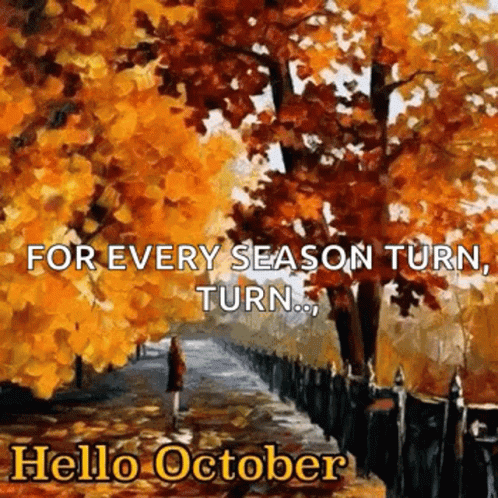 Hello October Autumn GIF - HelloOctober October Autumn - Discover & Share  GIFs