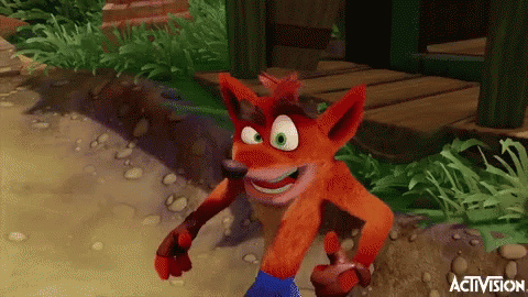 Image result for Crash Bandicoot gif
