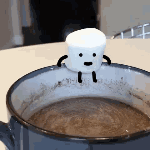 Marshmallow Hot Cocoa GIF - Marshmallow HotCocoa HotChocolate GIFs