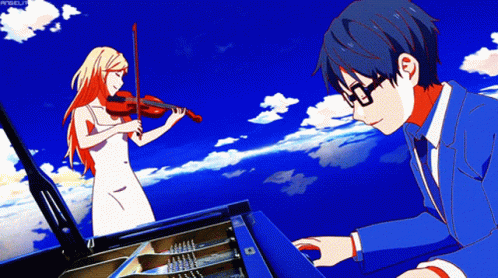 Anime Piano GIF - Anime Piano Violin - Discover & Share GIFs