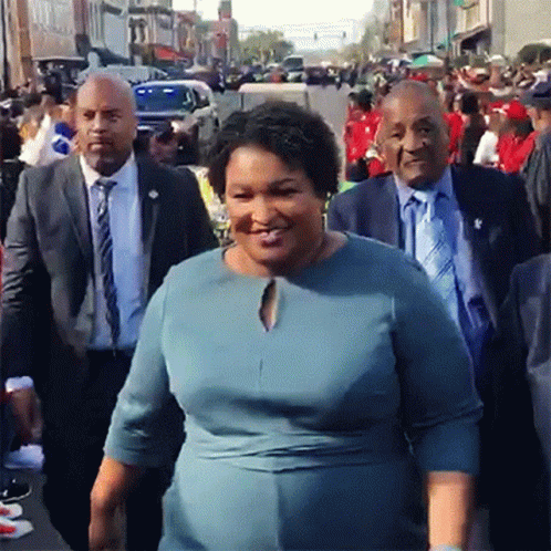 Smiling Stacey Abrams GIF - Smiling StaceyAbrams AllInTheFightForDemocracy  - Discover & Share GIFs