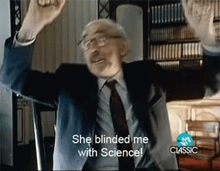 Image result for blinded by science gif