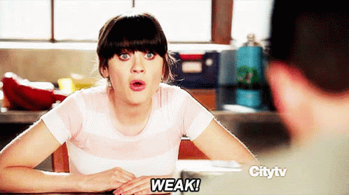 'My Boyfriend Said That I Was Embarrassing Him While I Was Giving Birth To Our Baby' Weak GIF - NewGirl Jess JessicaDay GIFs
