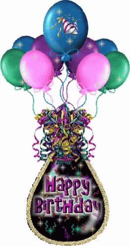 Happy Birthday Celebration GIF - HappyBirthday Celebration Balloons GIFs