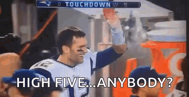 Tom Brady High Five GIF - TomBrady HighFive Fail GIFs