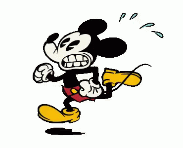 Image result for mickey mouse running animated gif