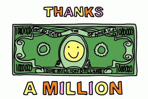 Thanks Amillion Dollar Bill Gif Thanks Amillion Dollar Bill Gif