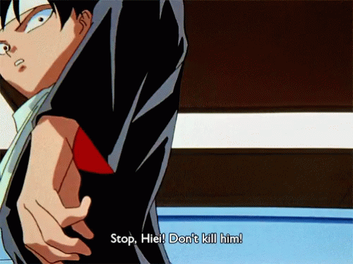 yu yu hakusho yusuke and keiko gif yu yu hakusho yusuke and keiko gif