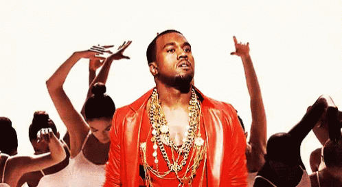 Yeezy Gold Chains GIF - Chain GoldChain Kanye - Discover & Share GIFs