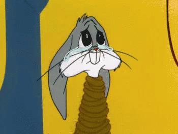 Image result for bugs bunny crying gif