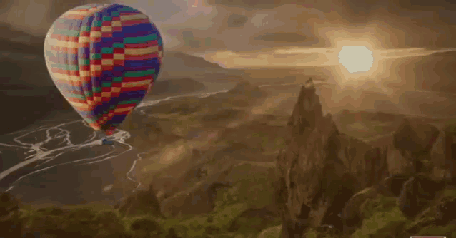 Morning Hot Air Balloon GIF - Morning HotAirBalloon Nature - Discover