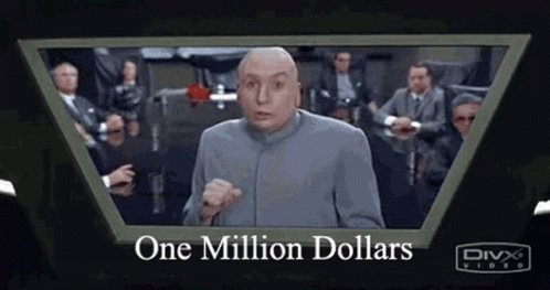 One Million Dollars Dr Evil GIFs | Tenor