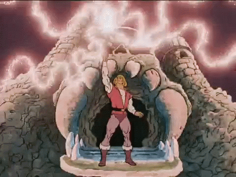 Image result for i have the power he man gif