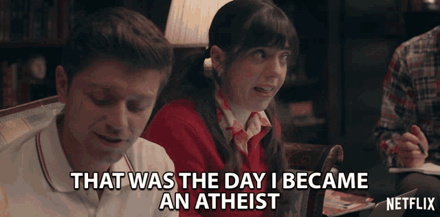 That Was The Day IBecame An Atheist Sheridan Pierce GIF - ThatWasTheDayIBecameAnAtheist SheridanPierce Abigail GIFs