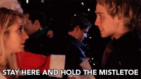 mistletoe faceless gif