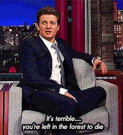 jeremy renner hawkeye gif