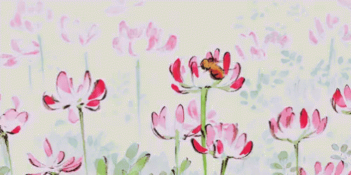 The Tale Of Princess Kaguya かぐや姫 花 ジブリ Gif Thetaleofprincesskaguya Flowers Bee Discover Share Gifs