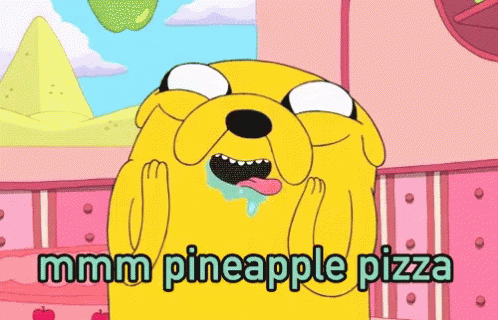 Image result for pineapple on pizza gif