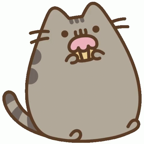 Pusheen Cute Cat GIF - Pusheen CuteCat Eating - Discover & Share GIFs