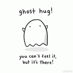 Ghost Hug GIF - Ghost Hug YouCantFeelItButItsThere GIFs