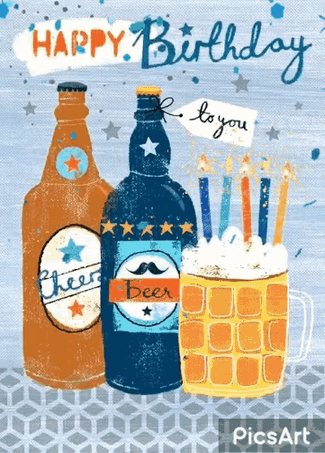 Happy Birthday Celebration GIF - HappyBirthday Celebration Beer ...