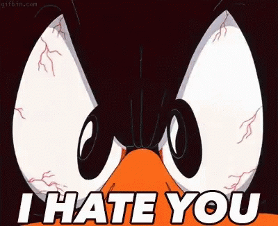 Image result for daffy duck i hate you