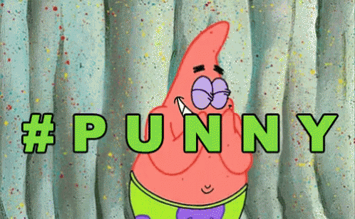 punny punny gif patrickstar laughing punny discover share gifs