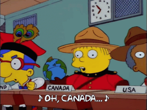 Oh Canada Simpsons GIF - OhCanada Simpsons RalphWiggum - Discover ...