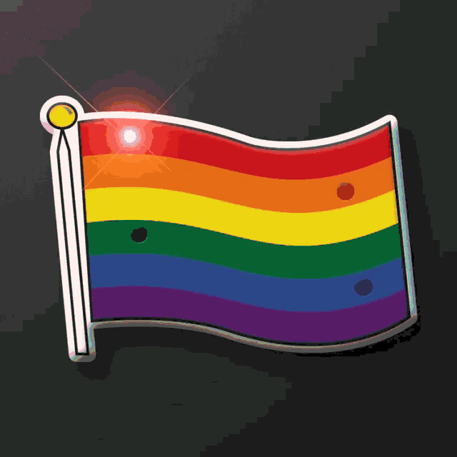 burn rainbow flag gif