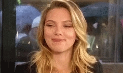 Scarlett Johansson Smile GIF - ScarlettJohansson Smile Hey ...