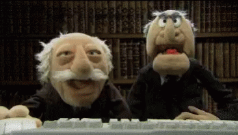 Image result for two muppets talking gif