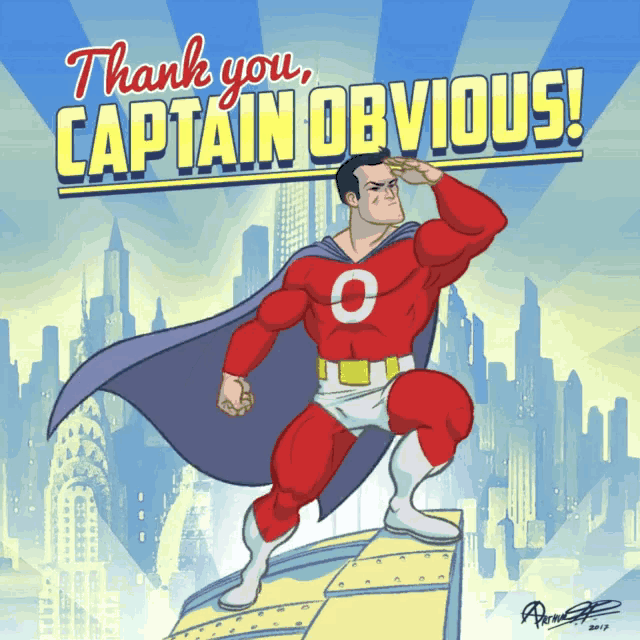 Captain Obvious GIF - Captain Obvious Thank GIFs