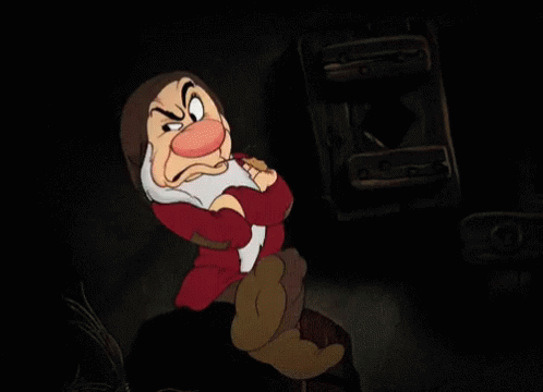 grumpy snow white gif