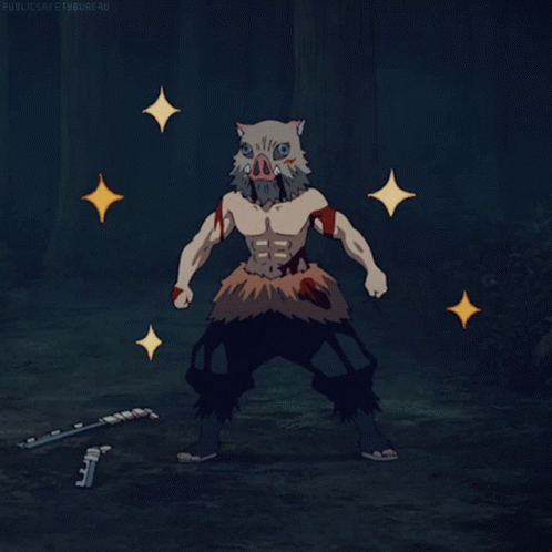 Inosuke Kimetsu No Yaiba GIF - Inosuke KimetsuNoYaiba DemonSlayer - Discover & Share GIFs