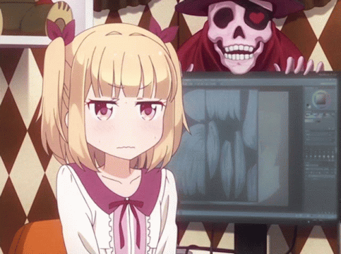 Sigh New Game GIF - Sigh NewGame Blush GIFs