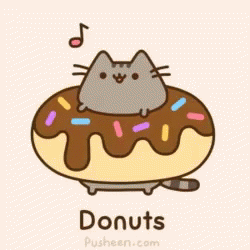 Donuts Pusheen GIF - Donuts Pusheen Cat - Discover & Share GIFs