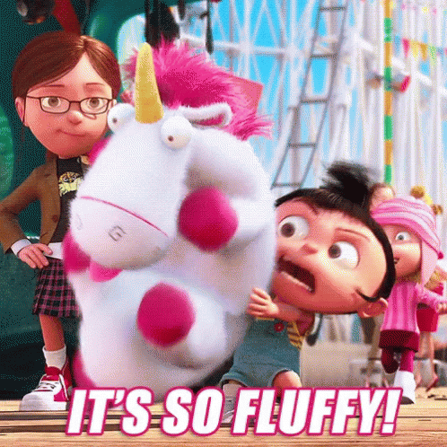 Fluffy Its So Fluffy GIF - Fluffy ItsSoFluffy Unicorn GIFs