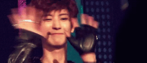Image result for chanyeol gif wave