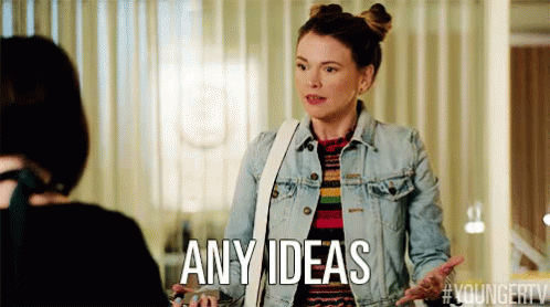 Any Ideas? GIF - Ideas Idea SuttonFoster - Discover & Share GIFs