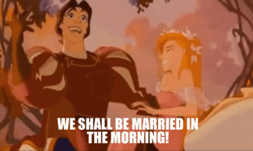 We Shall Be Married In The Morning Enchanted GIF - WeShallBeMarriedInTheMorning Enchanted Giselle GIFs
